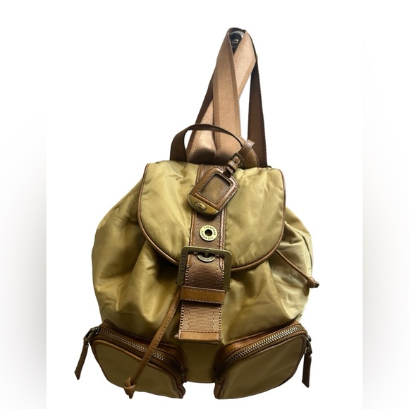 The Bridge Story Backpack Bag Brown Nylon - Picture 11 of 13